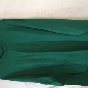 𝅺NO Brand 2X Green Cotton Men's Long sleeve